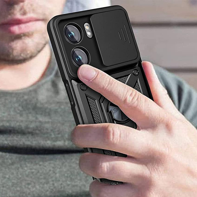 Alogy Camshield Stand Ring Case with Camera Cover for Oppo A57 5G / A77 5G