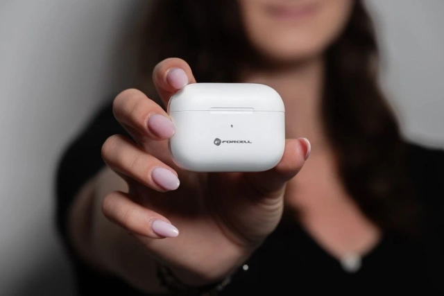 Bezdrátová sluchátka do uší Forcell F-Audio TWS Master Pro, bílá