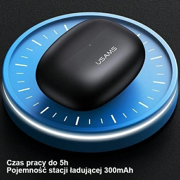 Bluetooth 5.1 sluchátka USAMS TWS řady BH bezdrátová červená/červená BHUBH03