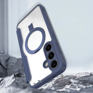 Чохол Dux Ducis Skin X Pro з магнітним кільцем / підставкою для Samsung S24 - синій