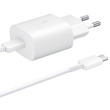 Originálna nabíjačka Samsung USB-C 25W kábel typu C 180 cm prémiová super rýchla nabíjacia súprava biela