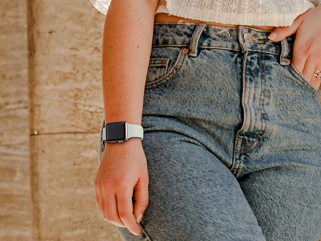 Спортивний гумовий ремінець Alogy для Apple Watch 42/44/45 / 49 мм сірий