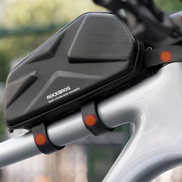Rockbros 1.4L Top Tube Bike Bag – Black
