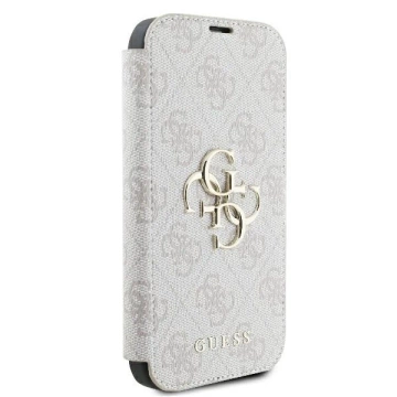 Kovový obal Guess 4G s logom pre iPhone 16 Plus 6,7″ – ružový