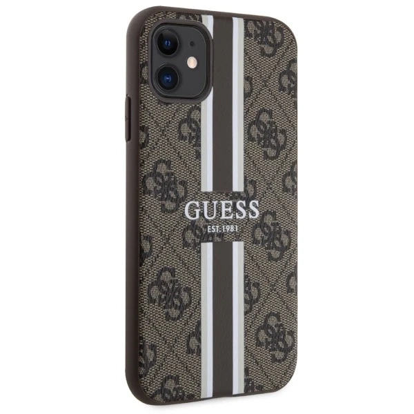 Твердий чохол Etui Guess GUHMN61P4RPSW для iPhone 11 / Xr 4G Printed Stripes MagSafe