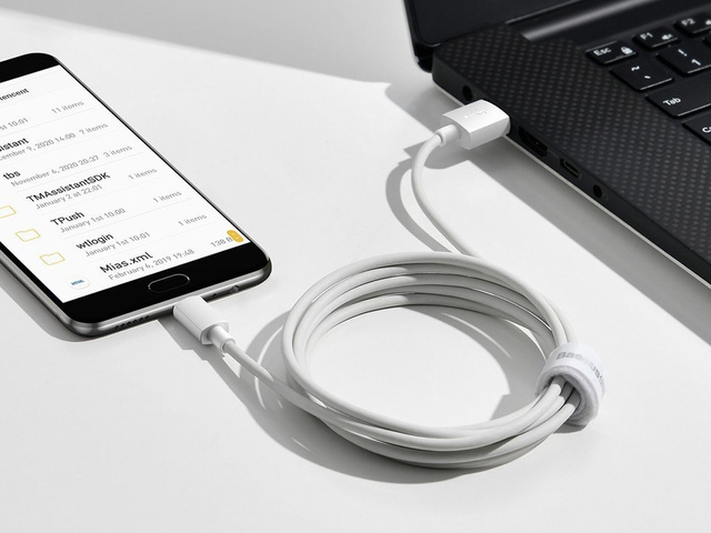 1,5 m Baseus-Kabel x2 USB-Kabel - Micro-USB 2.1A Weiß