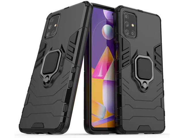 Etui Alogy Stand Ring Armor do Samsung Galaxy M31s czarne