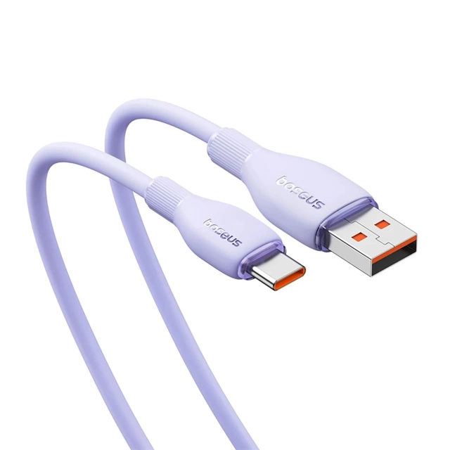 Kabel Baseus Pudding 100W USB-A – USB-C 2 m fioletowy