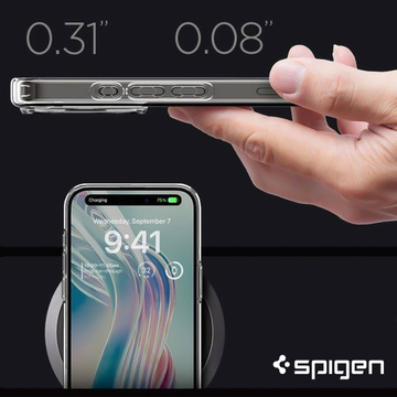Case for iPhone 15 Pro Max Spigen Ultra Hybrid Case, Crystal Clear back cover
