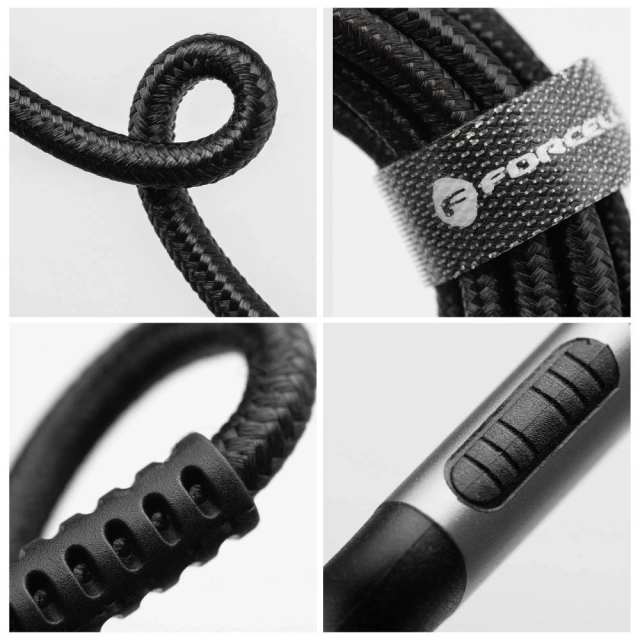 Kábel USB-A do USB-C 3m 66W Nylon Quick Charge 3.0 SUPERVOOC