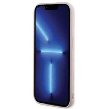 Puzdro Karl Lagerfeld KLHCP15L3DMBKCP pre iPhone 15 Pro 6,1" ružové/ružové pevné puzdro 3D gumové trblietavé logo