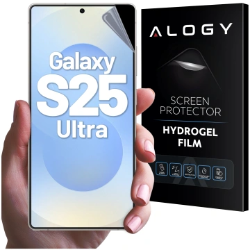 Hydrogelová fólie pro Samsung Galaxy S25 Ultra – flexibilní ochrana displeje, samooprava, dokonalé padnutí a vysoká průhlednost – Alogy Hydrogel Film™
