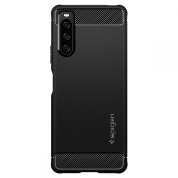 Spigen Rugged Armor Hülle für Sony Xperia 10 IV Mattschwarz