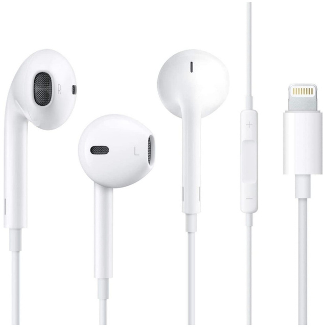 Ear Pods Lightning kabelgebundene Kopfhörer für Apple iPhone iPad iPod In-Ear Weiß