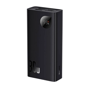 Baseus Adaman2 Powerbank 10000mAh, 2xUSB, USB-C, 30W (чорний)