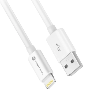 Kabel USB-C/Lightning 1m Forcell MFi Apple iPhone iPad CarPlay 12W