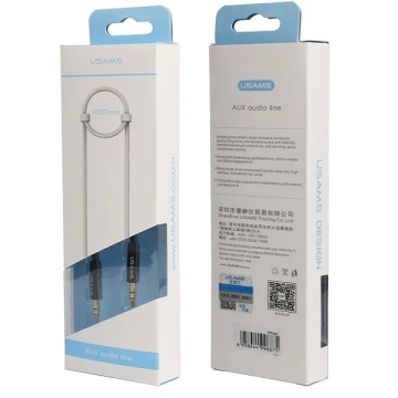 USAMS Adaptér audio jack 3,5m - 3,5m 1m čierny/čierny YP101 (YP-01)