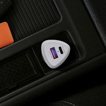 Autonabíjačka Forcell Carbon 38W PD 3.0 QC 3.0 s USB-C a USB konektorom
