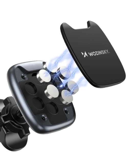 Uchwyt Magnetyczny Wozinsky WUMTK do Kratki Samochodowej Czarny