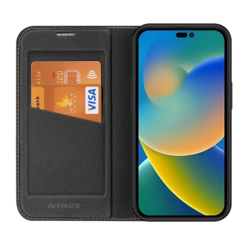 Dux Ducis Skin X2 case for iPhone 14 Pro case with magnetic flip black
