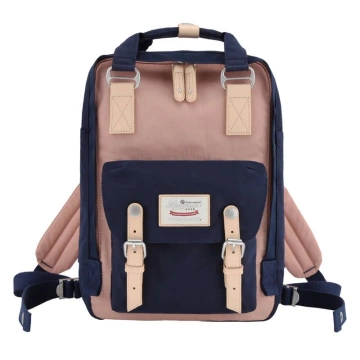 Himawari 14'' Laptop Backpack Navy Blue Pink