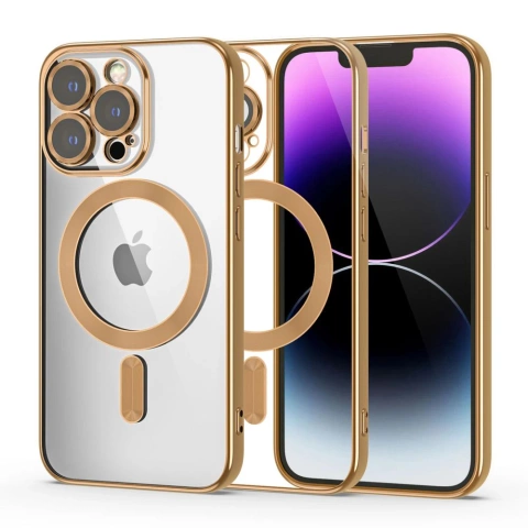 Etui ochronne Ring MagShine Case do MagSafe na iPhone 14 Pro Gold