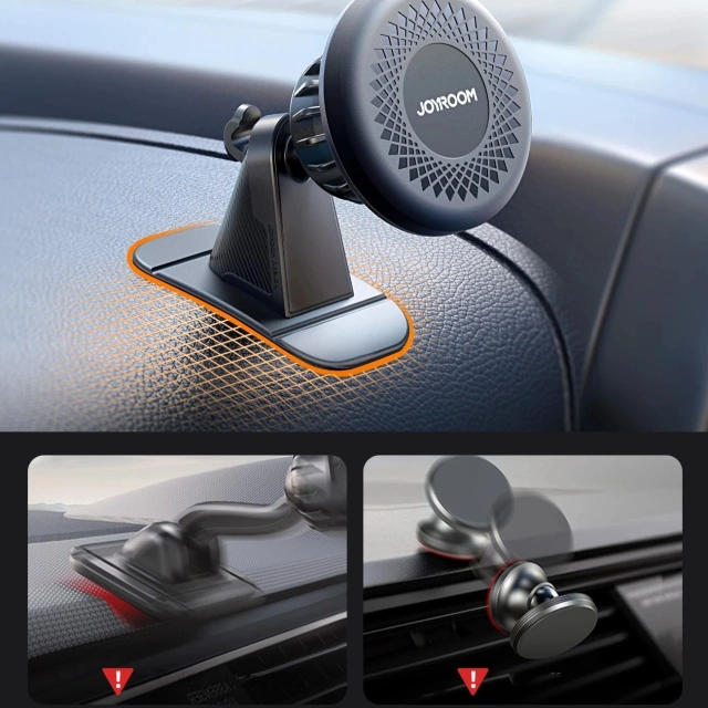 Magnetický držiak na palubnú dosku Joyroom JR-ZS356 s 360° otočením – tmavosivý