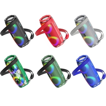 HOCO Bluetooth Speaker HC12 Sport Black Portable RGB LED 1200 mAh 2×5W