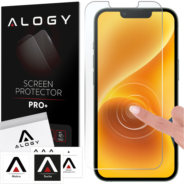 Hybrid Glass for Apple iPhone 13 Pro for Alogy Flexi Glass 9H Case Friendly Flat Screen Protector