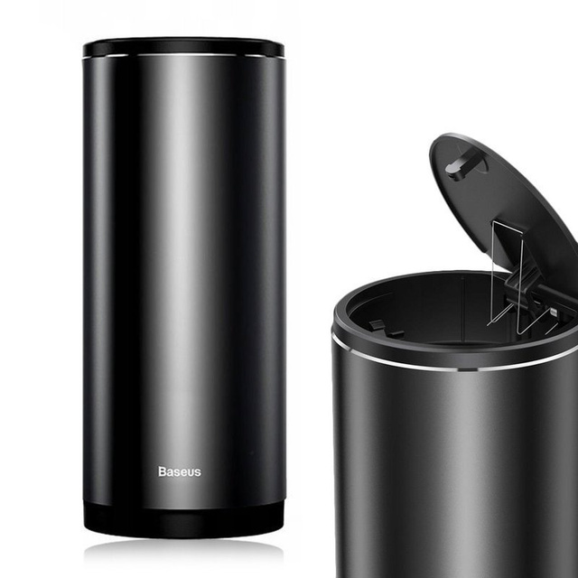 Basues Car waste bin 500ml mini car waste bin with a lid