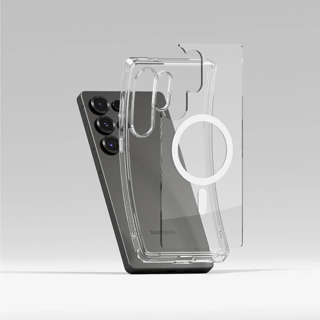 Etui do Samsung Galaxy S25 Ultra Clear Ringke Fusion Magnetic MagSafe