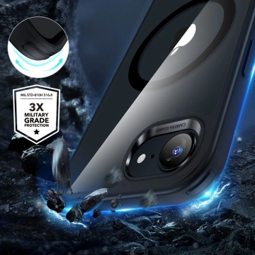 Чохол для iPhone 16e ESR Classic Hybrid HaloLock MagSafe Clear/Black