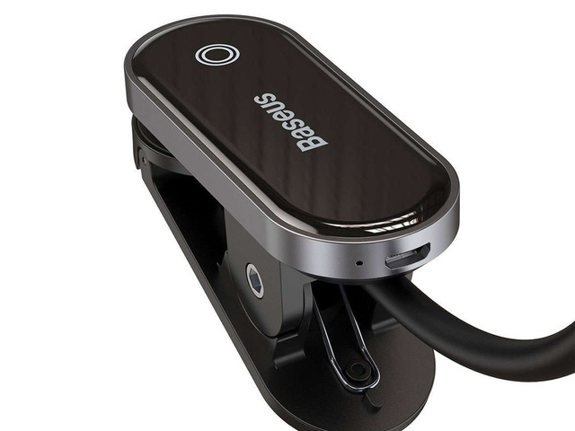 Baseus wireless LED desk lamp with a clip, gray