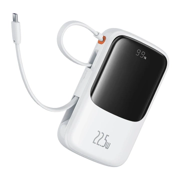 Powerbank Baseus Qpow Pro+ 10000mAh USB-C 22.5W Biały