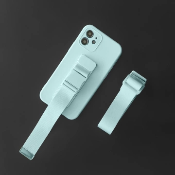 Rope case гелевий кейс на ланцюжку Сумка шнурок iPhone 12 mini темно-синій