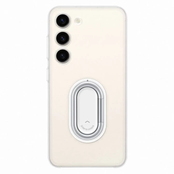 Kryt Samsung Clear Gadget Case pre Samsung Galaxy S23 kryt držiaka na krúžok priehľadný