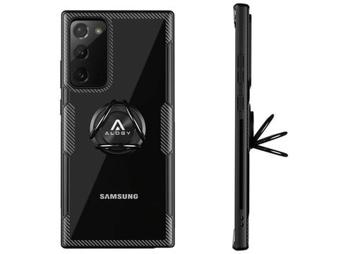 Etui Alogy Ring Holder Clear Armor для Samsung Galaxy Note 20 czarne