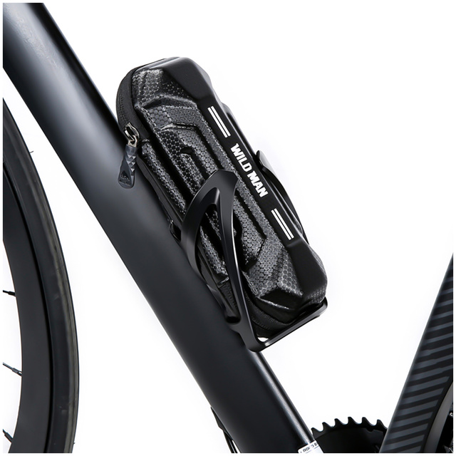 Pouch Wildman XT11 bicycle pannier bag for a bicycle instead of a 0.5L water bottle holder Black