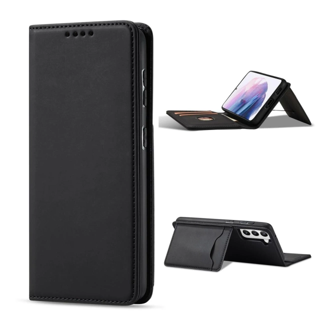 Pouzdro na magnetické karty pro Samsung Galaxy S22 (S22 Plus) Pouch Wallet Card Holder Black