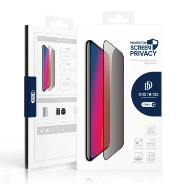 Dux Ducis Glass Privacy pro Samsung S24 - s černým rámečkem