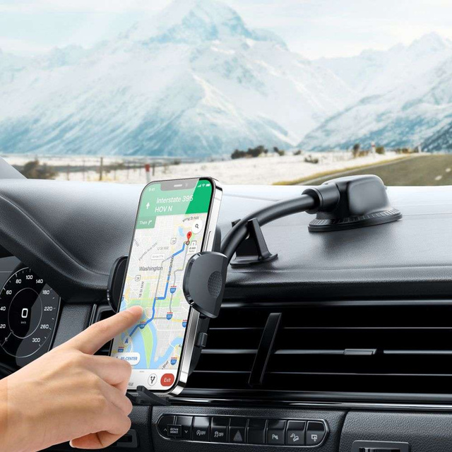 Držiak do auta Joyroom JR-ZS259 s ramenom na okno / kokpit Čierny