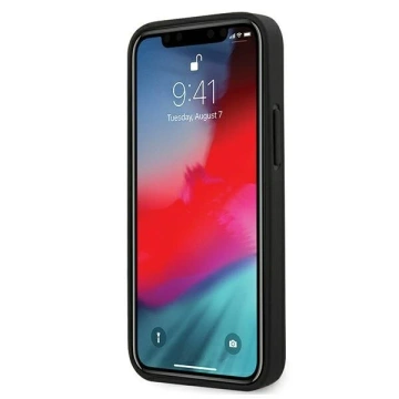BMW BMHCP12SMHOLBK Pouzdro na telefon pro Apple iPhone 12 Mini 5,4" černo/černé pevné pouzdro M Collection Smooth PU