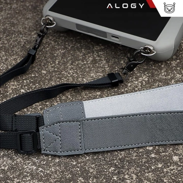 Alogy popruh na krk, rameno, pro ovladač dronu DJI Mini Pro Air, šedý