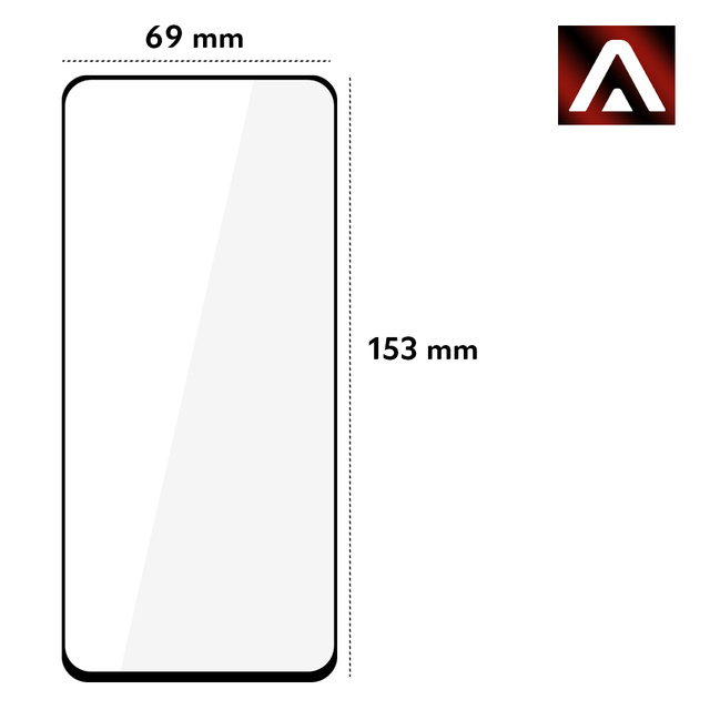 Sklo Alogy Full Glue vhodné pre puzdro pre Realme GT 5G Black
