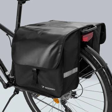 Wozinsky dvojitý cyklistický kufr 28 l černý (WBB34BK)