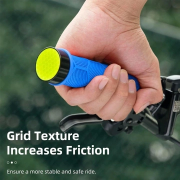 Gripy na bicykel Rockbros 40720007003 s odrazkou - modré