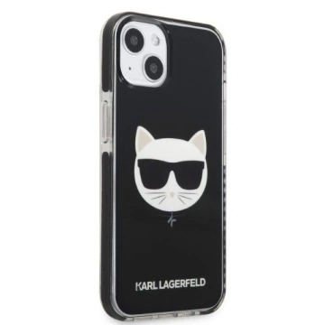 Protective phone case Karl Lagerfeld KLHCP13STPECK for Apple iPhone 13 Mini 5.4" hardcase black/black Choupette Head