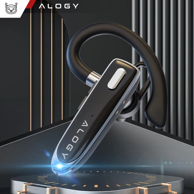 Kabelloses Headset für Bluetooth 4.0-Anrufe, Auto-Headset mit Display V8 Schwarz