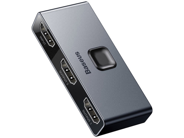 Baseus Switcher Full HDMI 4K 30Hz 2x1 / 1x2 bidirektionaler Splitter