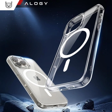 Hülle für Apple iPhone 16 Pro Alogy Anti-Shock Hybrid Case für MagSafe Transparent